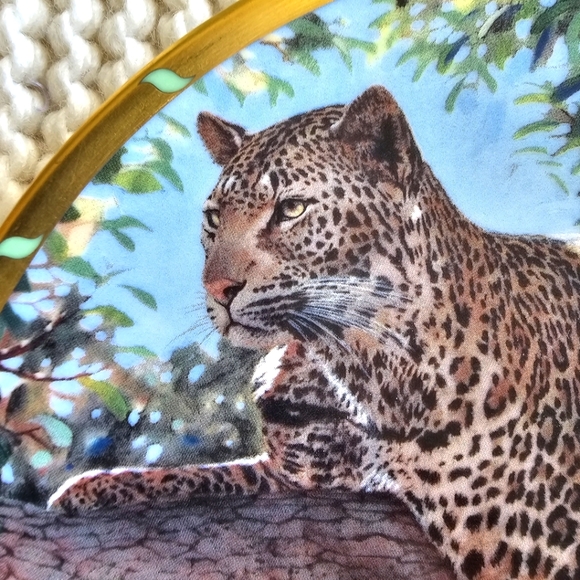 Lenox Collection Afternoon Shade Guy Coheleach Royal Cats Plate Leopard - Picture 12 of 13